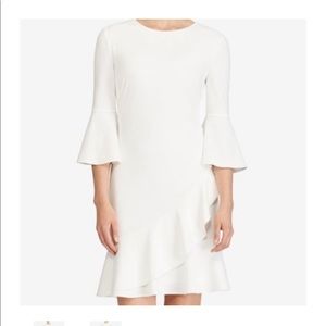 RALPH LAUREN Womens New 1074 Ivory Crepe Bell Sleeve